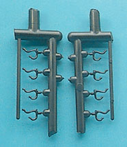 Dollhouse Miniature Clothes Hook, 8 Pcs.